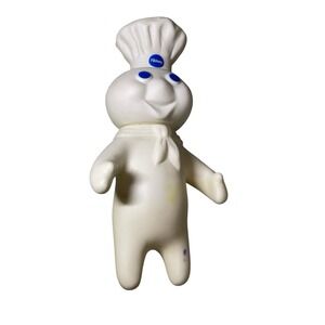 Pillsbury Doughboy Rubber Vinyl Figure‎ Swivel Head Doll 1971 Vintage 7"